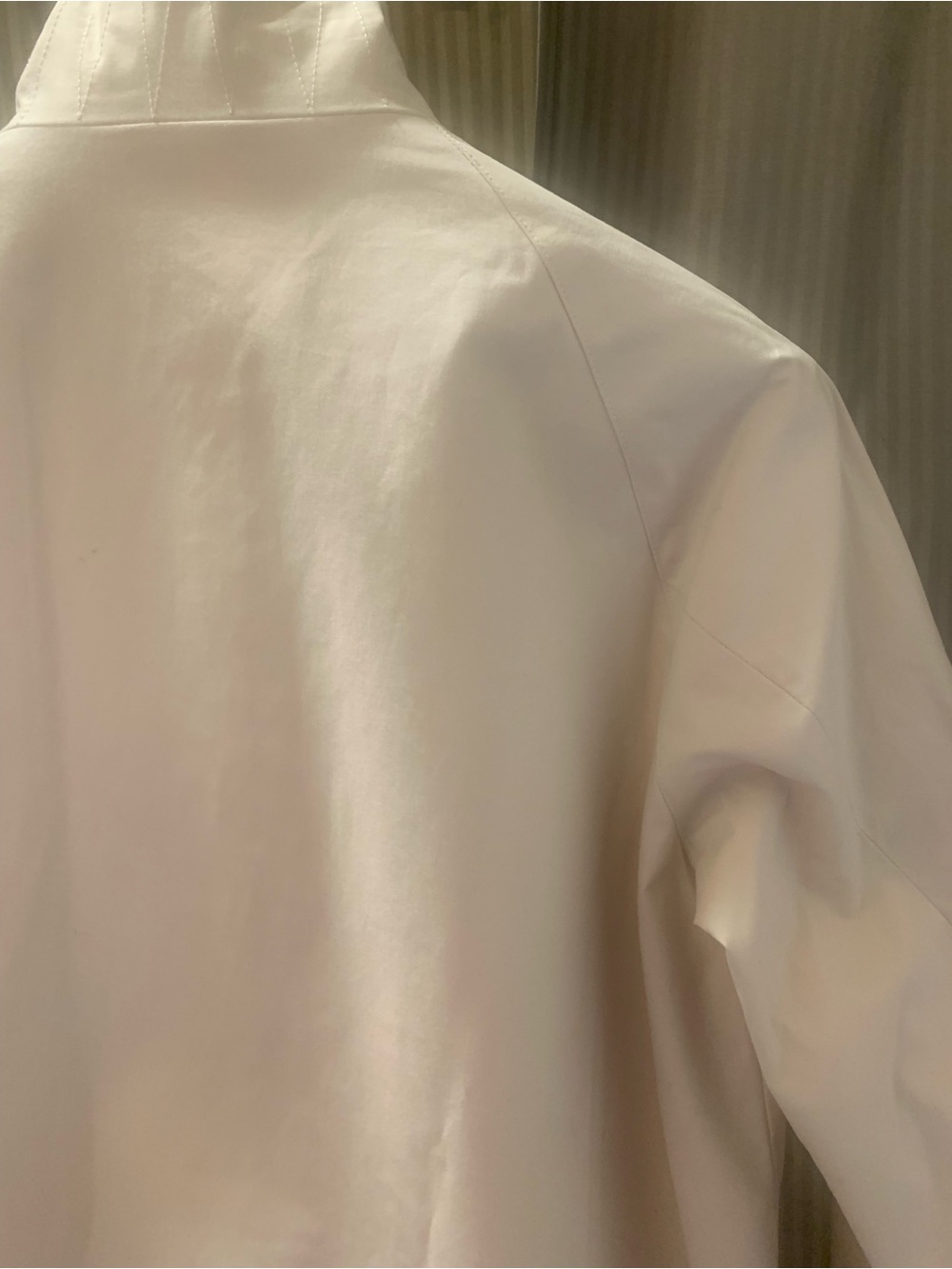 Jane Post Cream Button-Front  Rain  Jacket - Picture 4 of 7